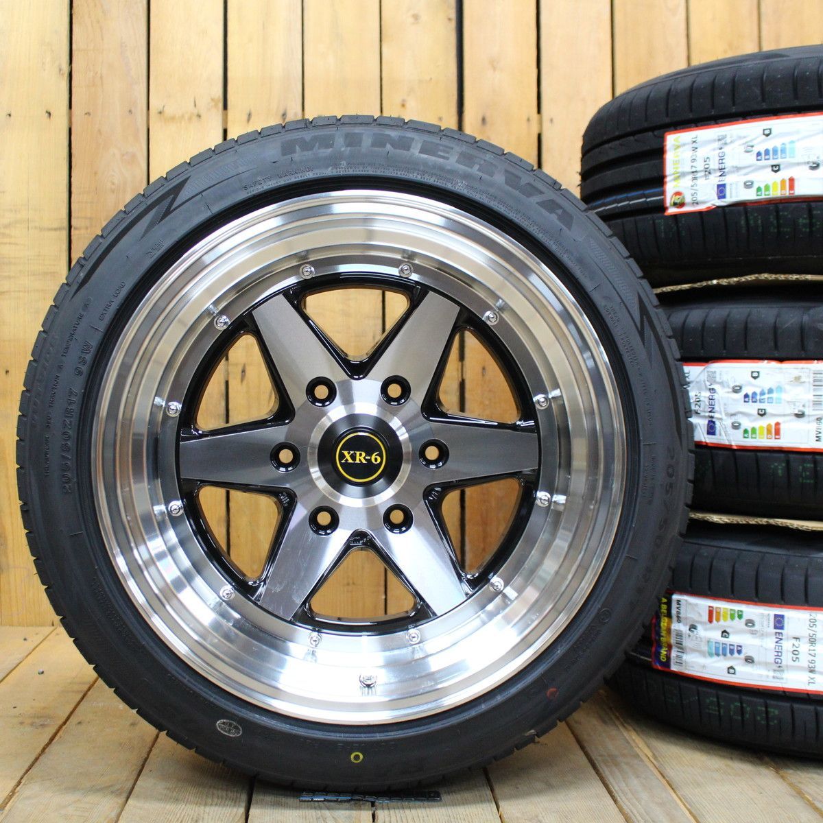 200系 ハイエース オーバーフェンダーサイズ 17インチ 8.5J 19 ファブレス XR-6 ワイドシリーズ 1ピース 205|50R17 タイヤ ホイール 4本SET