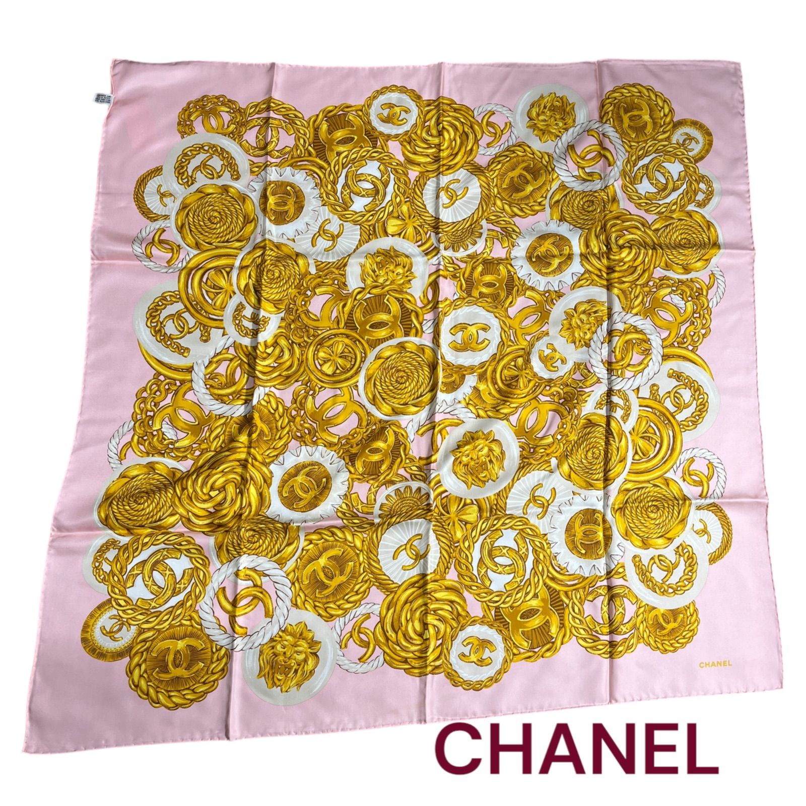 CHANEL　ビンテージ　大判スカーフ CHANEL - CHANEL☆シャネル☆ヴィンテージ☆大判スカーフの通販