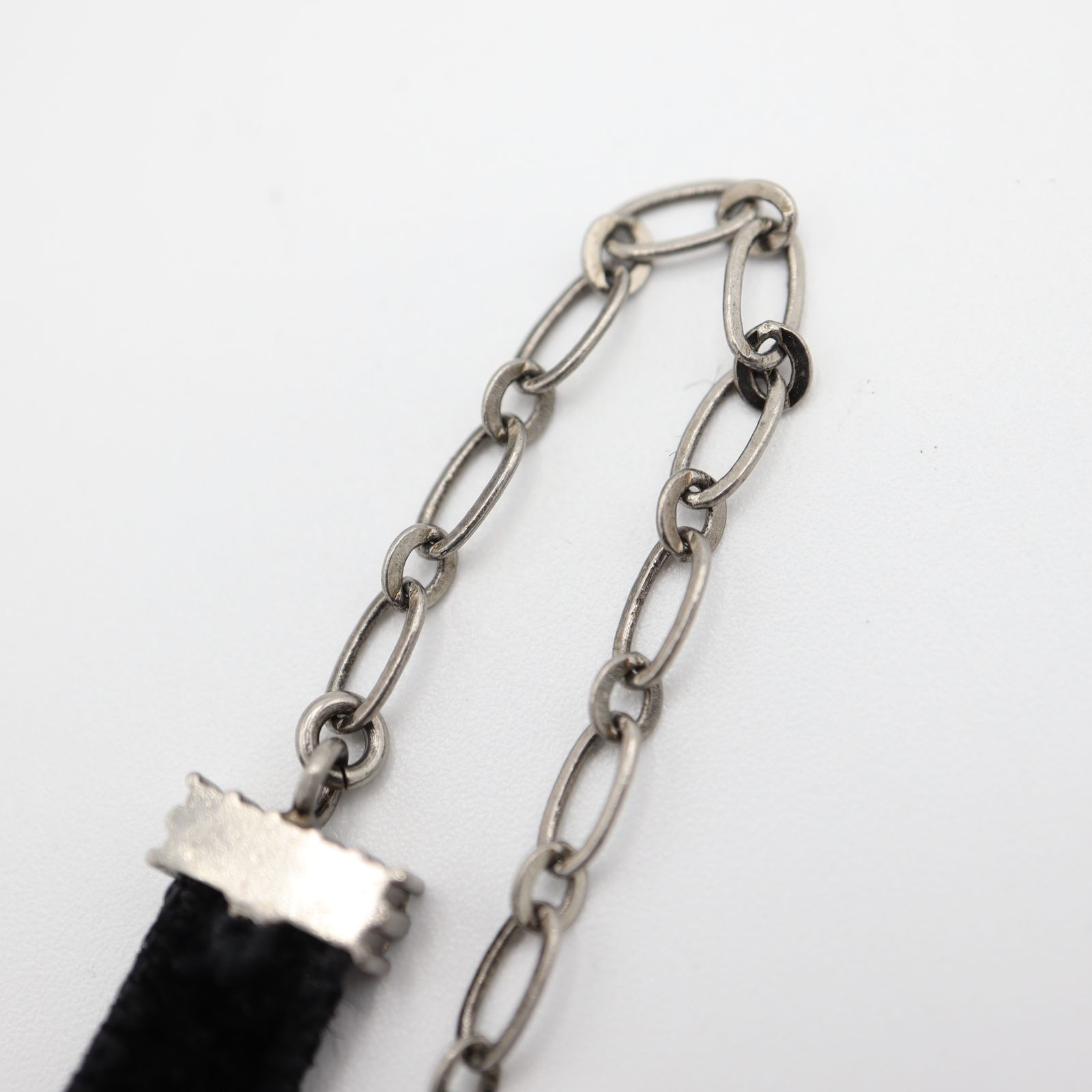 Christian Dior ディオール チョーカー DIOR ラインストーン ベロア 黒 