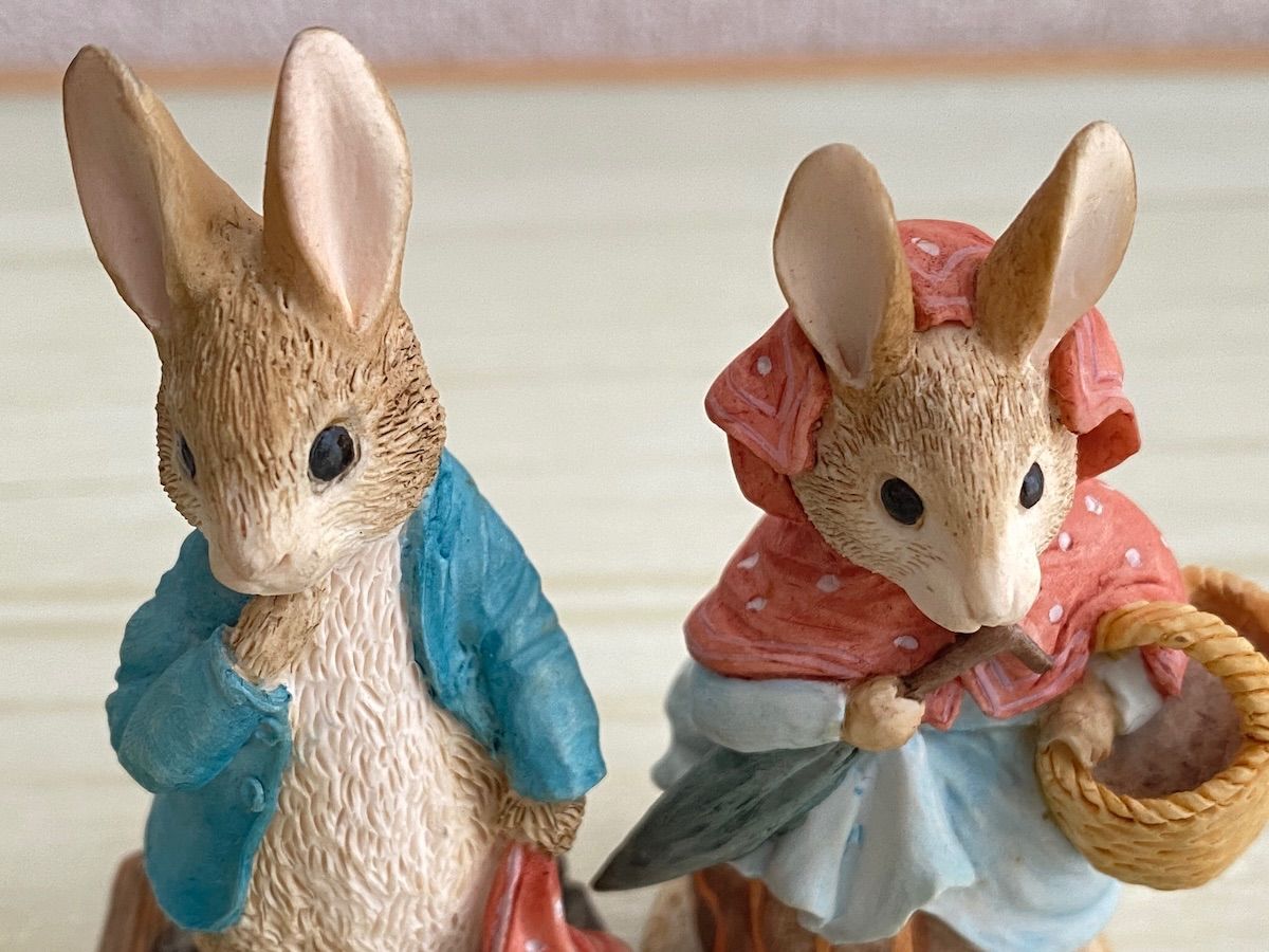 ピーターラビット フィギュア 陶器製ピーターラビットフィギュア 8体