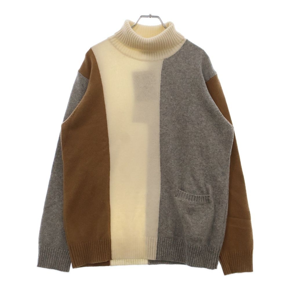 UNDERCOVER アンダーカバー 20AW UCZ4901 ブロック タートルネック ニットセーター マルチ
