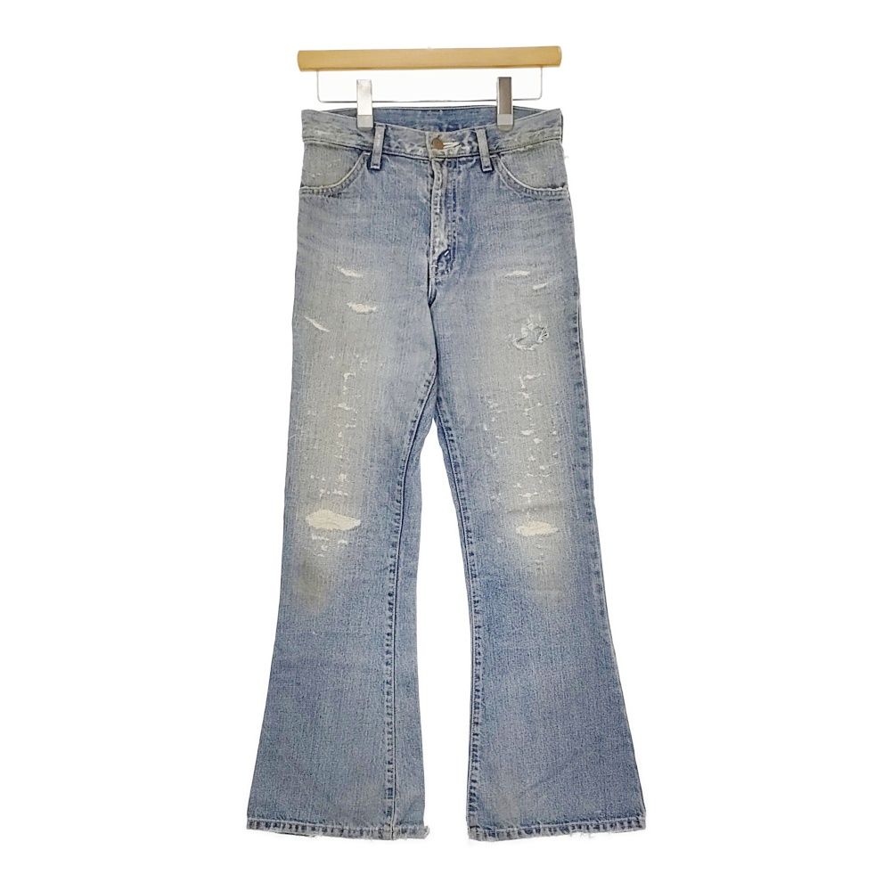 N.HOOLYWOOD Levi's 646 ブーツカット フレア  ダメージ加工 28 デニムパンツ ライトブルー メンズ エヌハリウッド【中古】5-0119G