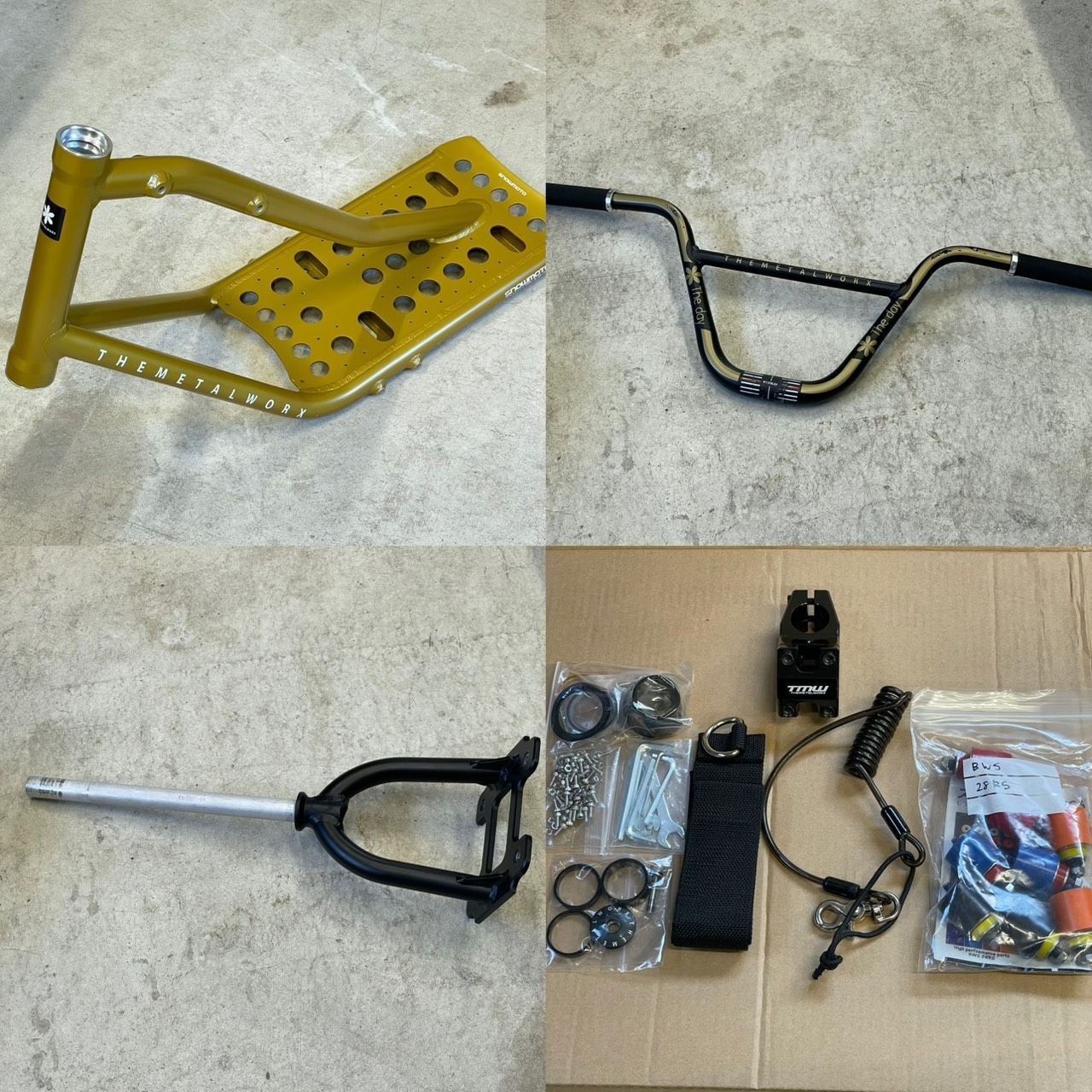 TMW SNOWMOTO 69 230 ゴールド 23-24 板以外全部あり 現行フレーム スノーモト スノースクート