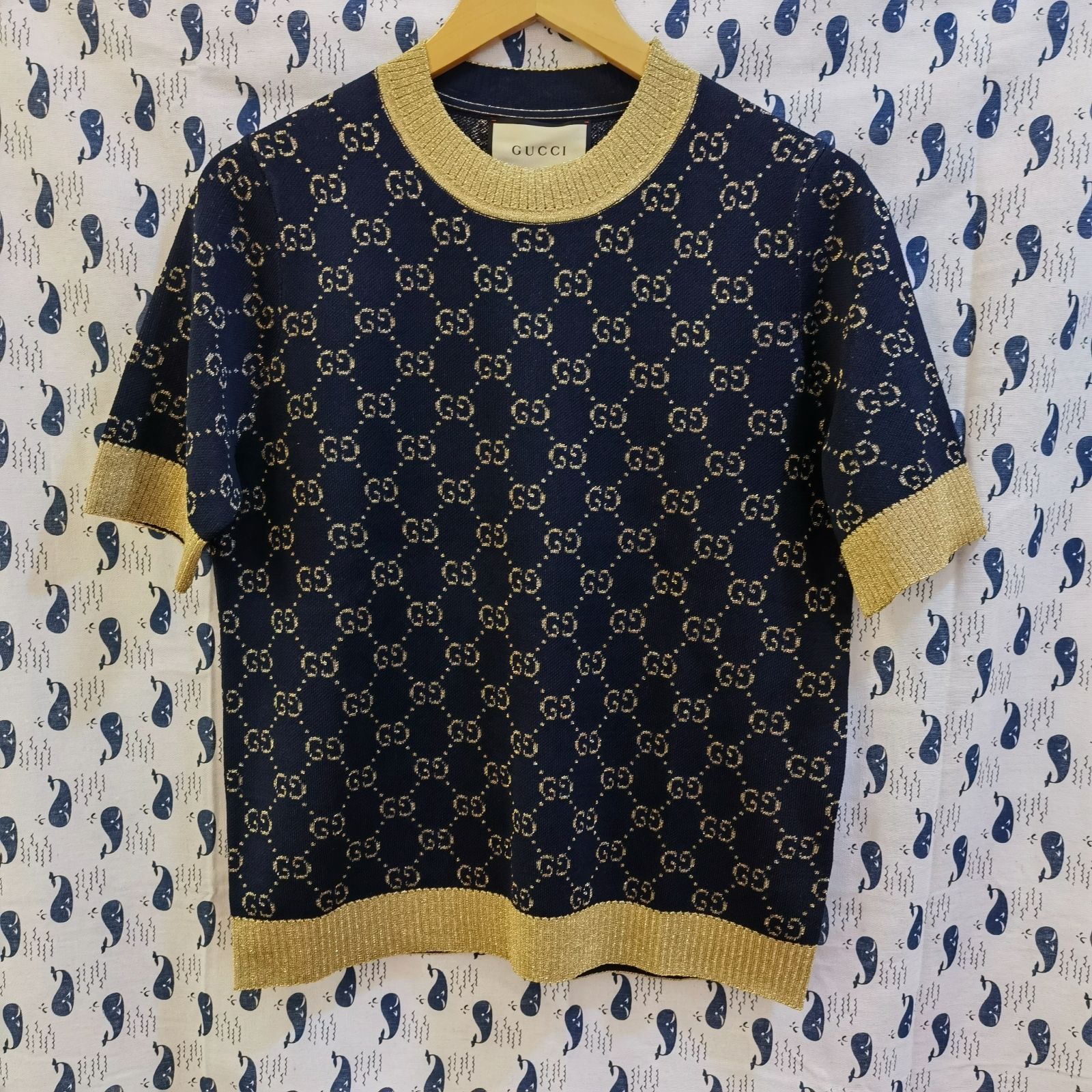 超人気美品☆GUCCI グッチ ニット 半袖 Tシャツ - メルカリ