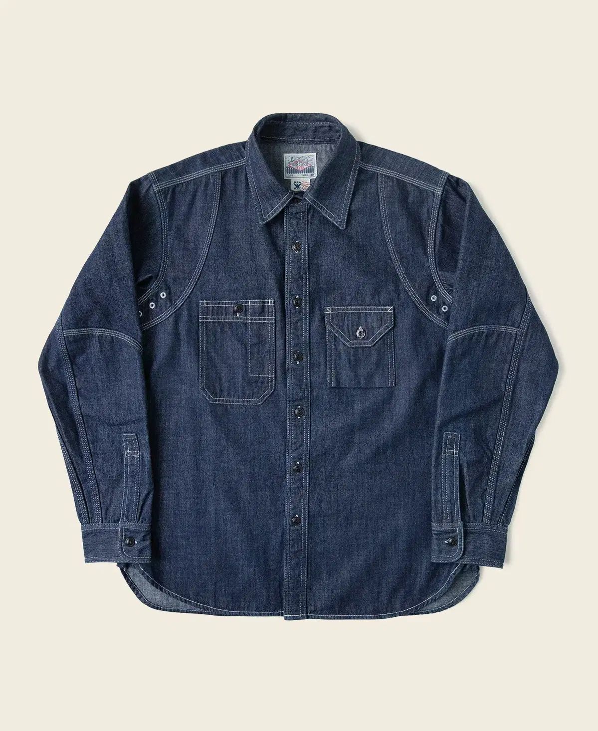 BRONSON シガレットポケット デニム ワークシャツ M38 4 5 のみ