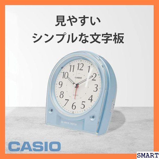 ☆人気 CASIO カシオ 目覚まし時計 電波 ブルー アナログ ライト 付き TQ-580J-2JF 4 - メルカリ