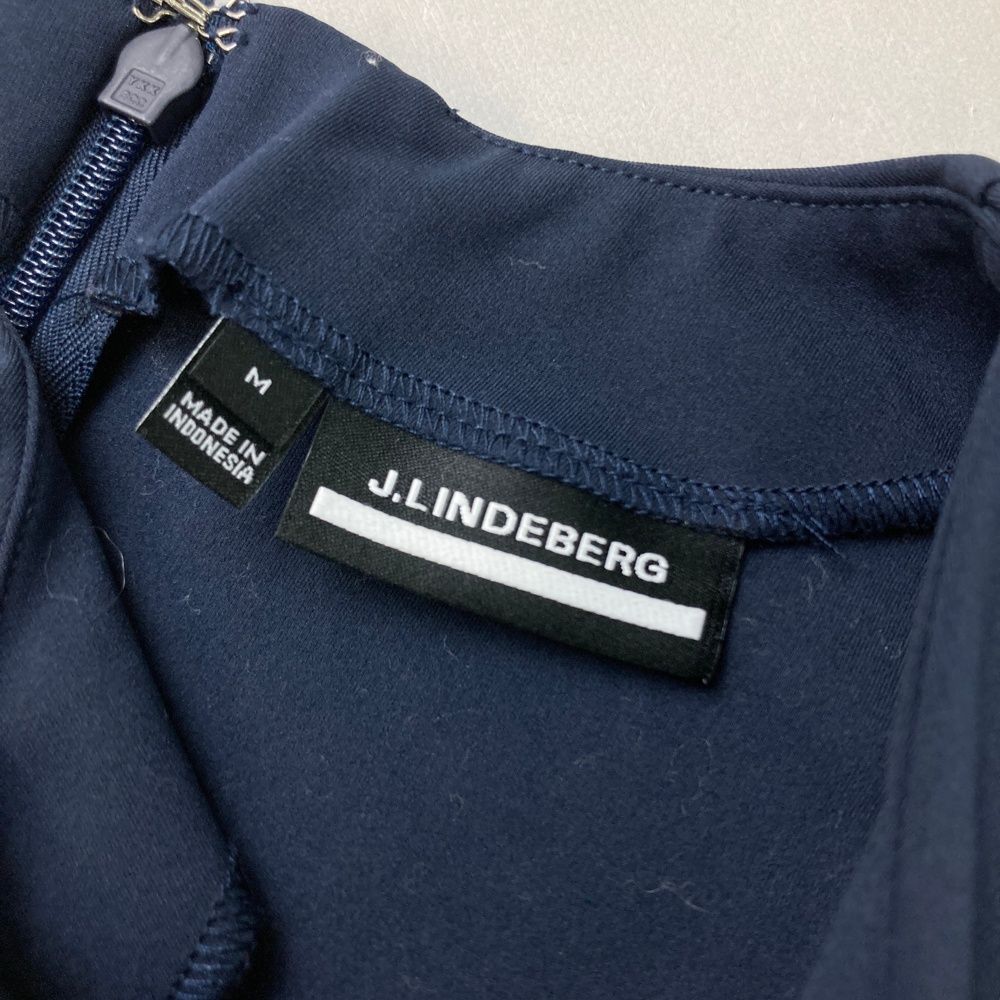 サイズ：M J.LINDEBERG ジェイリンドバーグ  ノースリーブ ワンピース  ネイビー系 [240101484091] ゴルフウェア レディース ストスト サイズ：M J.LINDEBERG ジェイリンドバーグ ノースリーブ