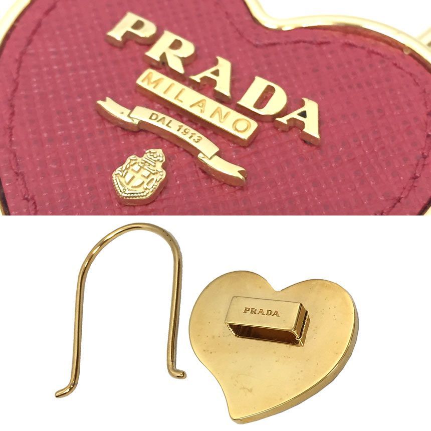 PRADA プラダ ハートキーホルダー キーリング チャーム aq11264 - メルカリ
