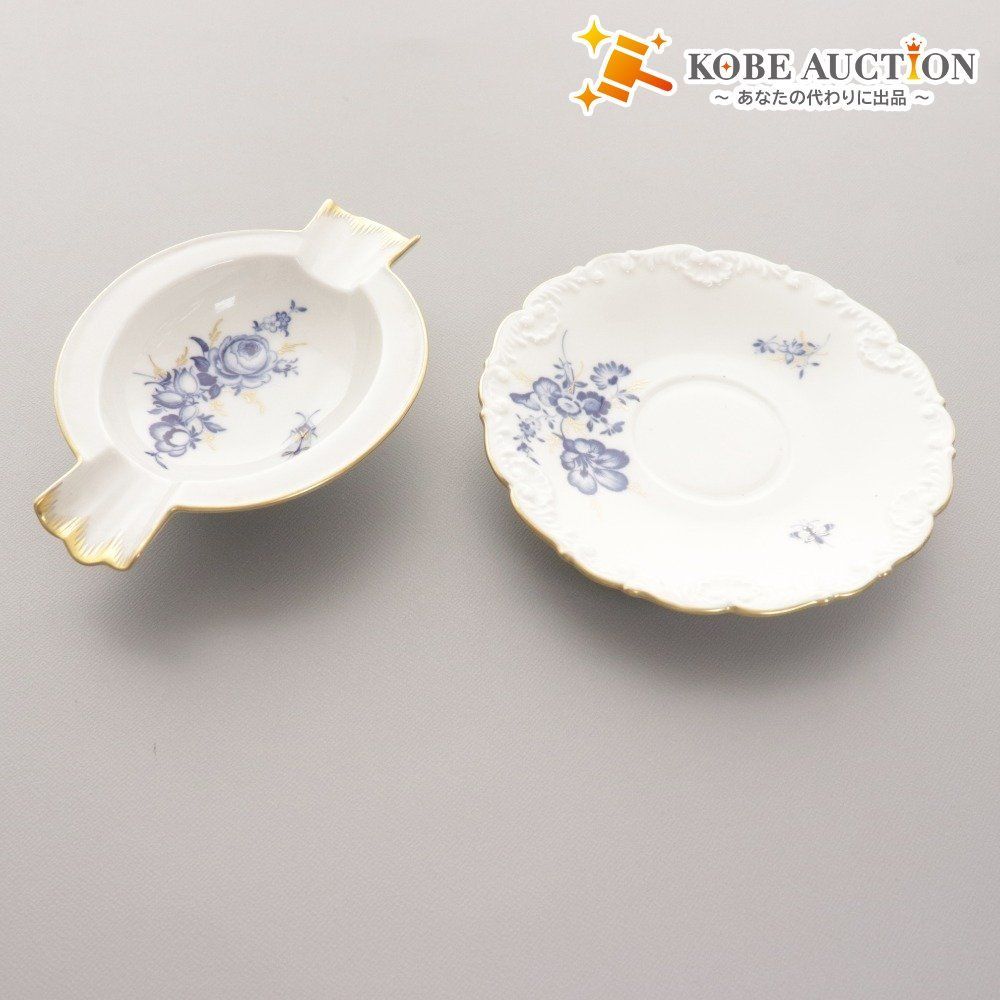□ マイセン ブルーフラワー ソーサー 小皿 2点セット まとめ売り 洋食