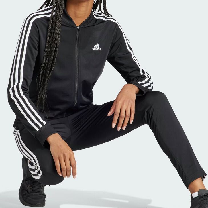 adidas アディダスジャージ上下【レディースM】 アディダス ジャージ 上下 レディース adidas 3S トラックスーツ