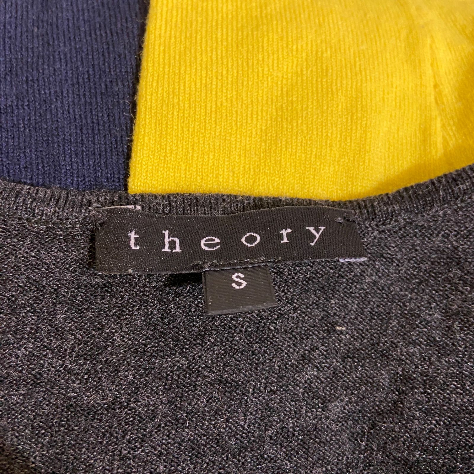 theory セオリー ワンピース ニットワンピース チュニック バイカラー 長袖 イエロー グレー ネイビー レディース Sサイズ ファッション ワンピース - メルカリ