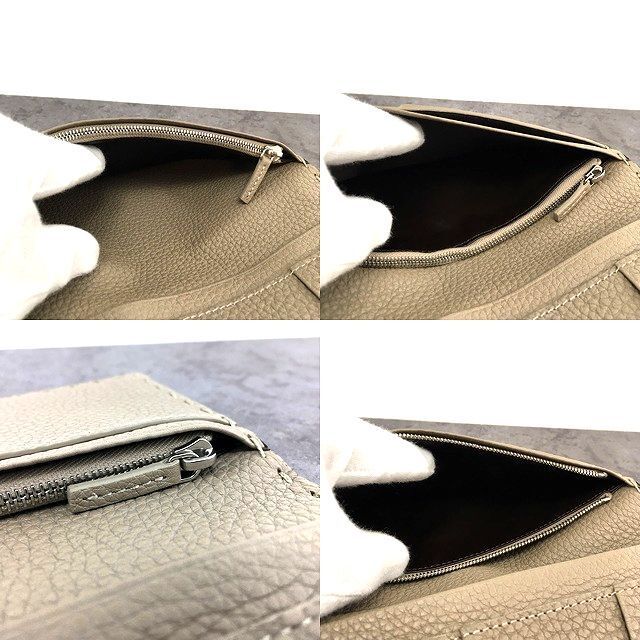 442 送料込み！ 未使用品 FENDI 長財布 7M0355 グレージュ セレリア  