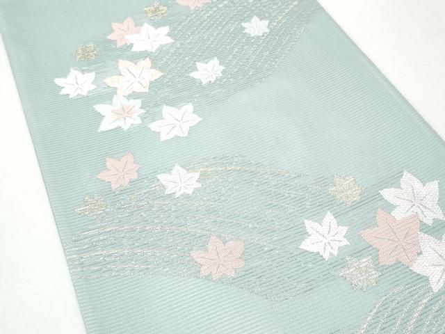 平和屋着物 夏物 六通柄袋帯 楓 金糸 正絹 CAAW7008fb