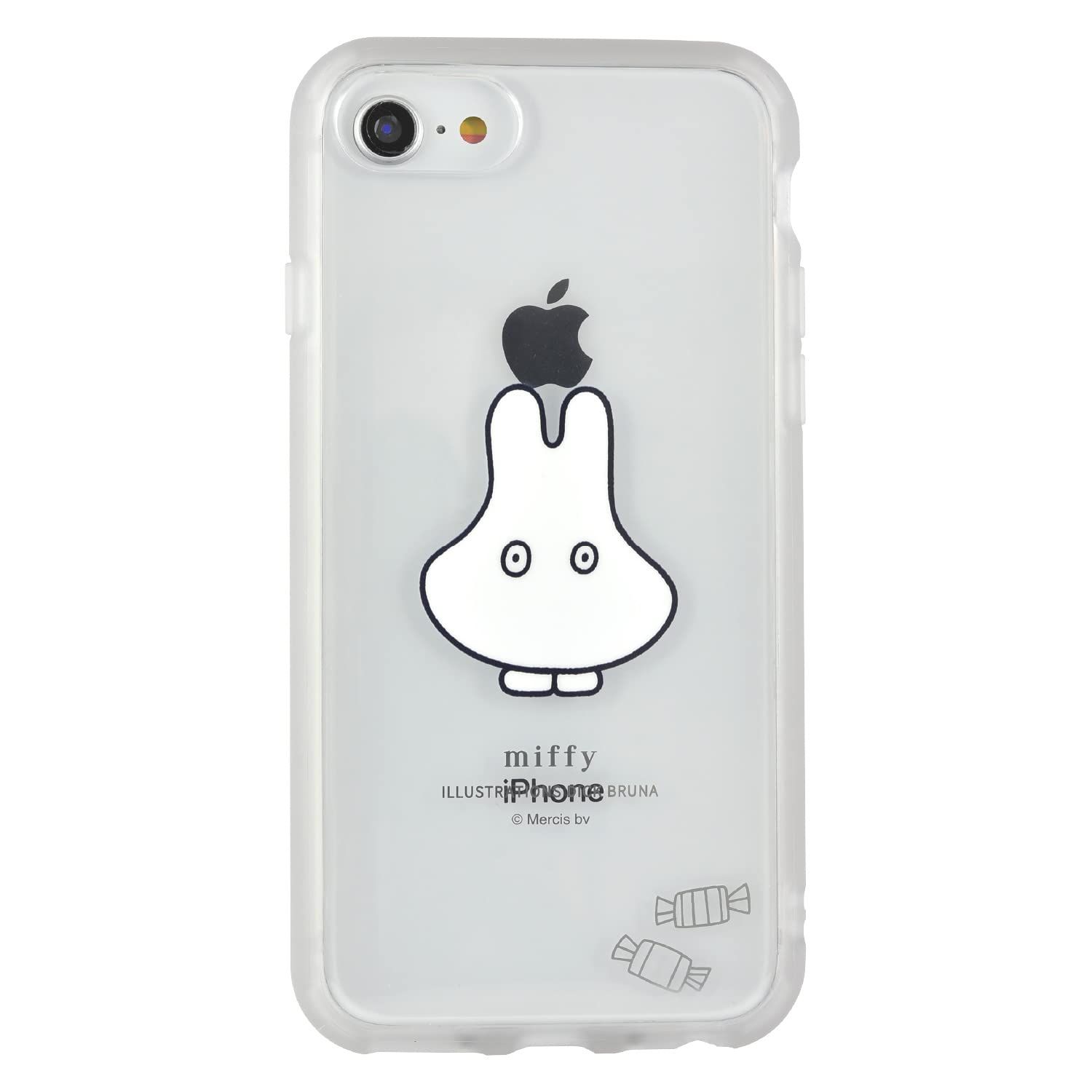 グルマンディーズ(Gourmandise) ミッフィー IIIIfit Clear iPhoneSE(第3世代/第2世代)/8/7/6s/6対応ケース おばけごっこ MF-303GY [おばけごっこ]