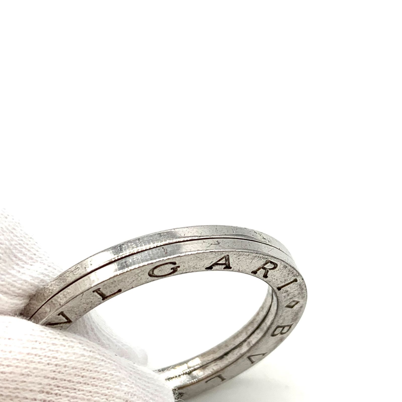 ▽BVLGARI/ブルガリ キーリング シルバー SV925 箱付き メンズ