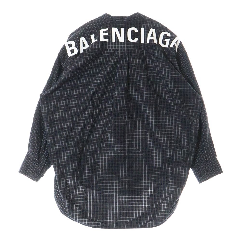 BALENCIAGA (バレンシアガ) バックロゴオーバーサイズチェック
