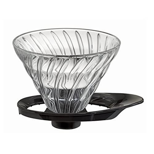 HARIO ハリオ V60 耐熱ガラス透過ドリッパー 02 1~4杯用 ブラック 日本製 VDGR-02-B