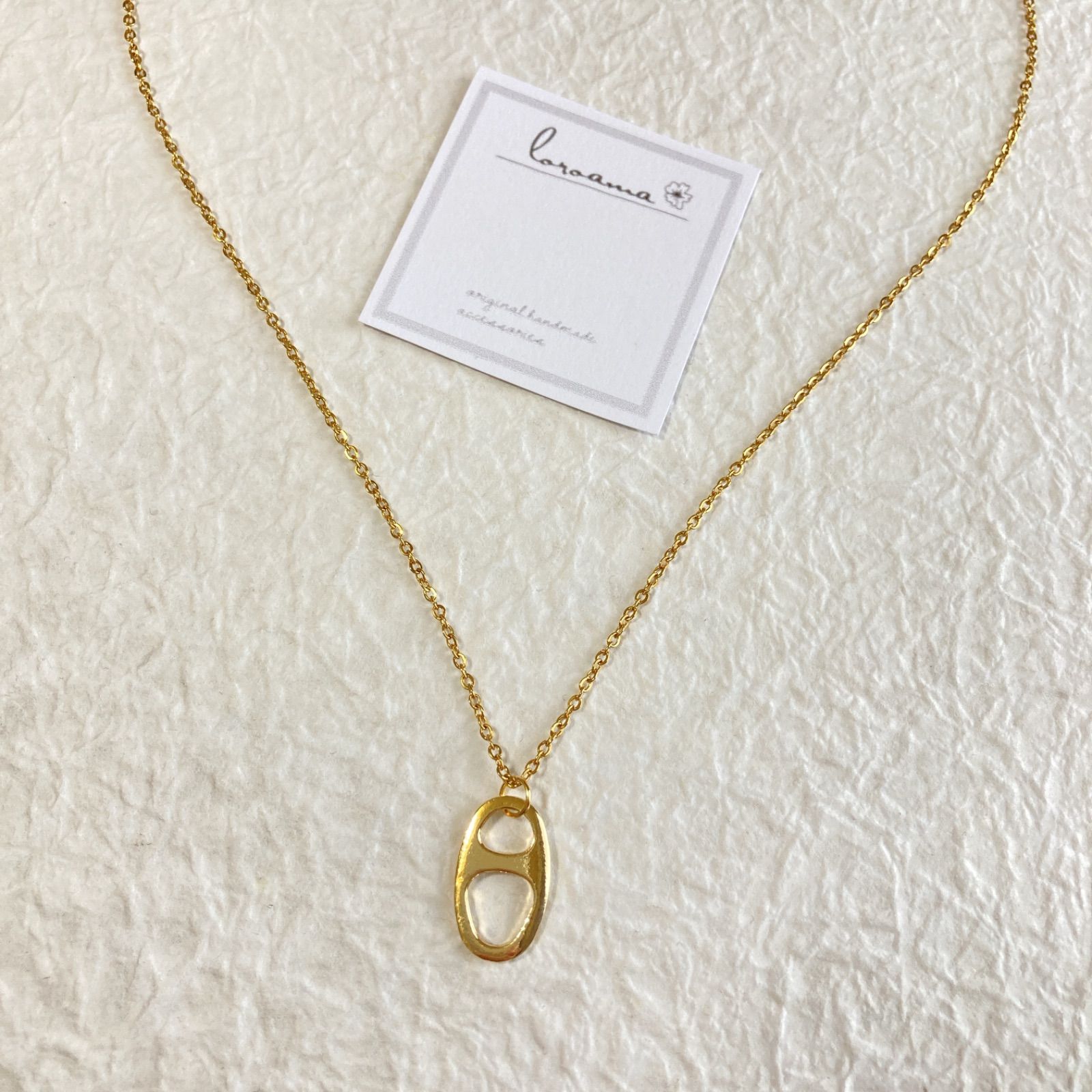 新品·˖✶ステンレス プルタブチャーム ロング ネックレス✦ฺ - メルカリ