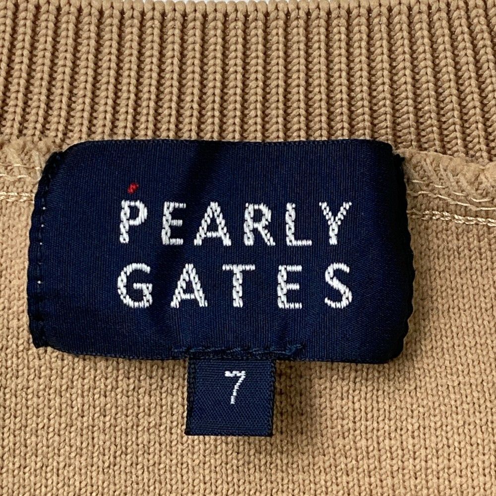 サイズ：7 PEARLY GATES パーリーゲイツ  ニットセーター 総柄 ブラウン系 [240101442786] ゴルフウェア メンズ ストスト サイズ：7 PEARLY GATES パーリーゲイツ ニットセーター 総柄