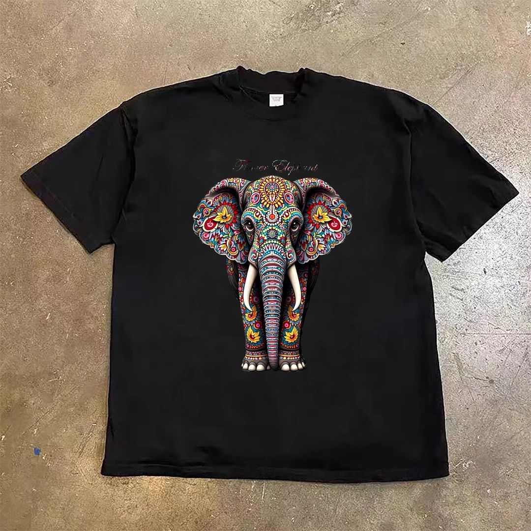 y2k elephant opium graphic print t-shirt 00s 古着 短丈 2色
