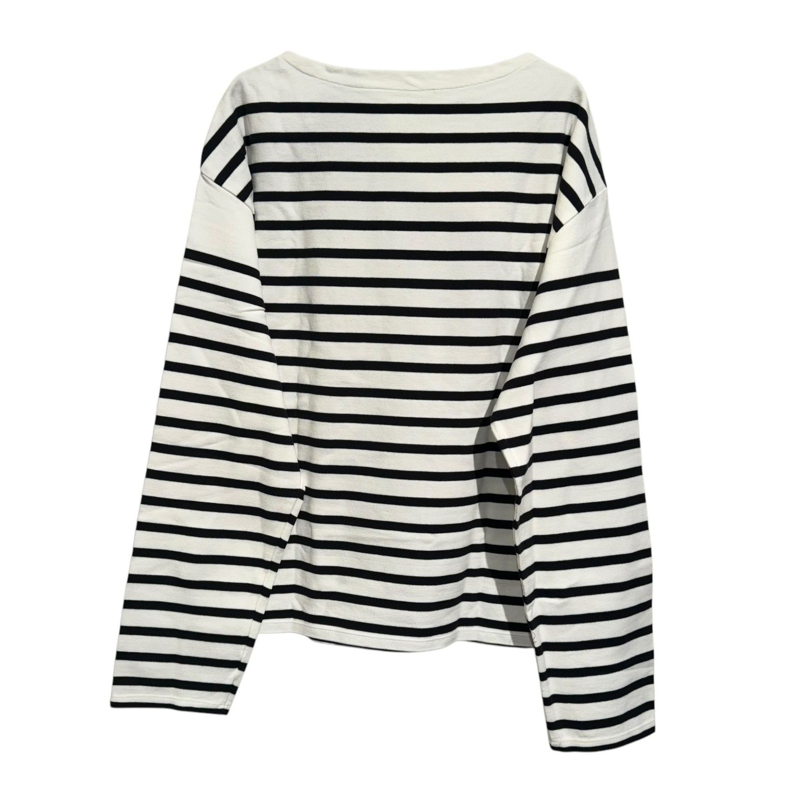 ドゥーズィエムクラス バスクボーダートップス 今季新品フレームワーク☆バスクボーダーオーバーT☆ネイビー