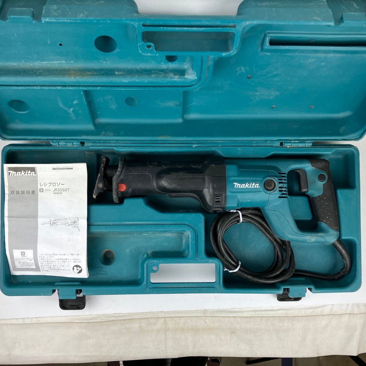 ЗЗMAKITA マキタ 100v レシプロソー 取説 ケース付 JR3050T ブルー