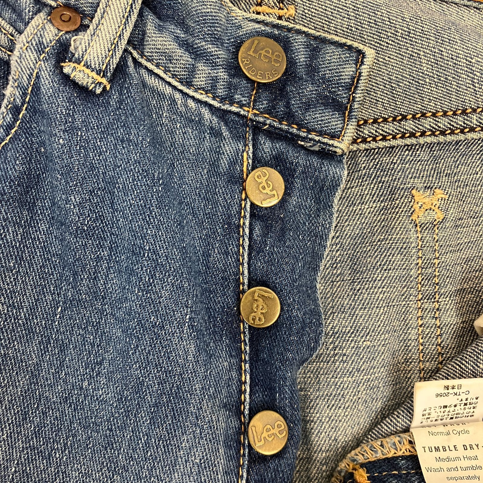 Lee リー 101B デニム パンツ Lot 4101 W29 インディゴ ボタン