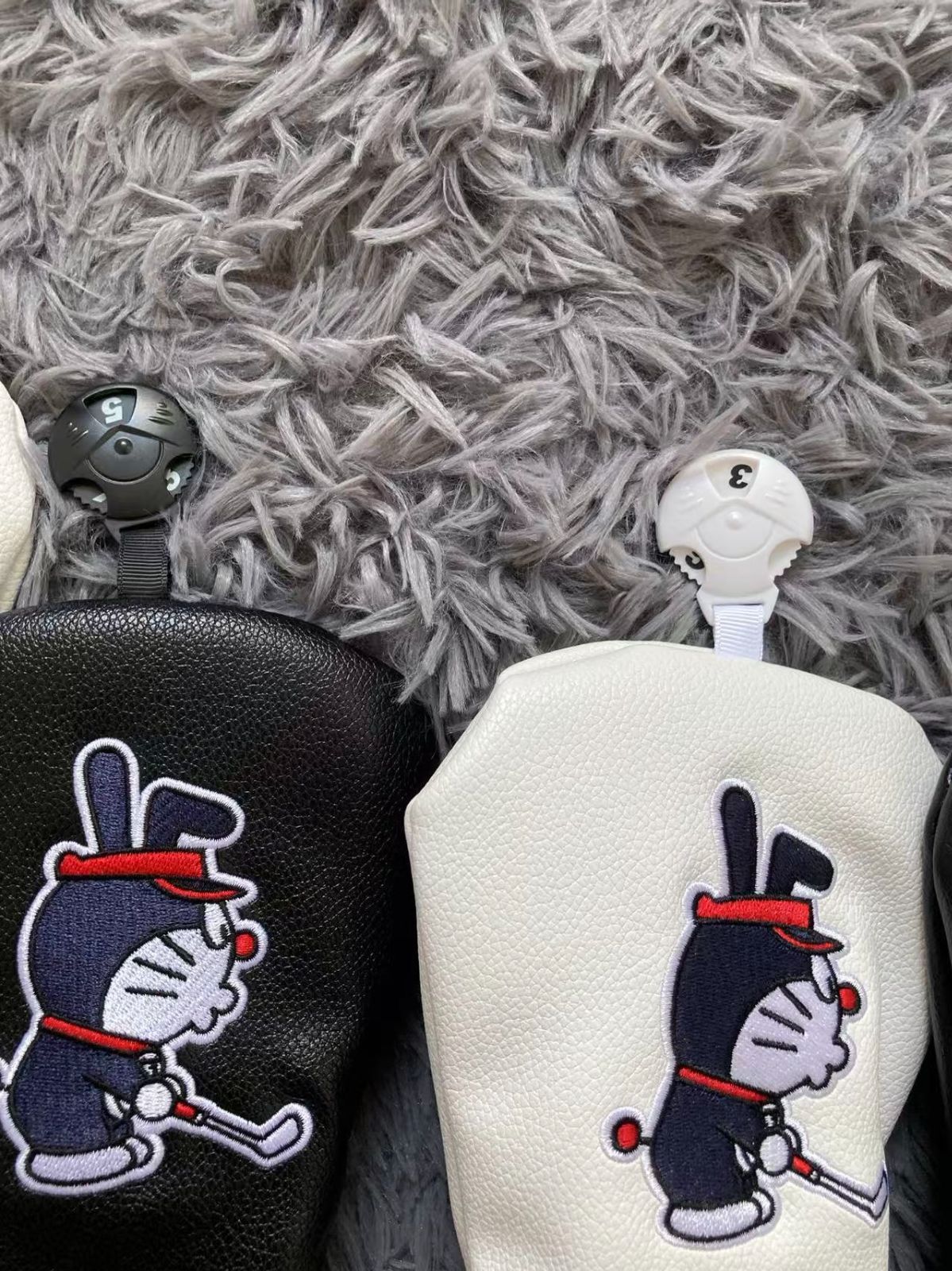 新品【5点セット】ゴルフクラブ ヘッドカバー ドラえもん Golf