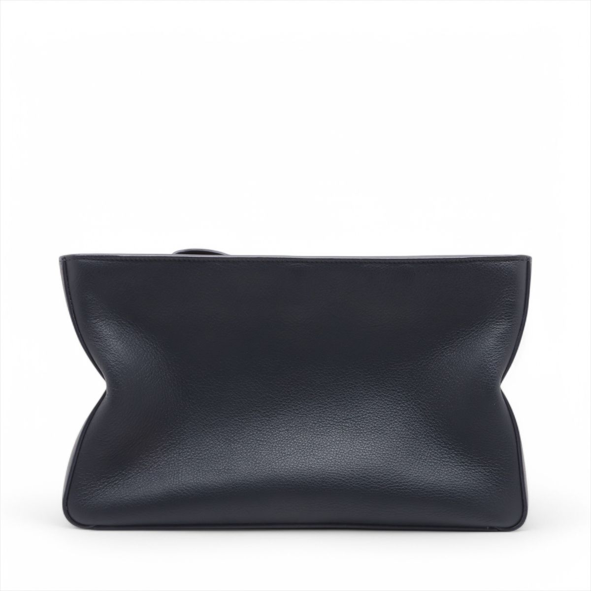 サルヴァトーレフェラガモ レザー クラッチ バッグ ハンド セカンド ポーチ トート ネイビー 紺 レディース EEE BV20-46