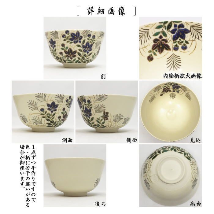 逢絢亭・新品】茶道具 数茶碗 京焼 乾山写 十二か月絵替わり数