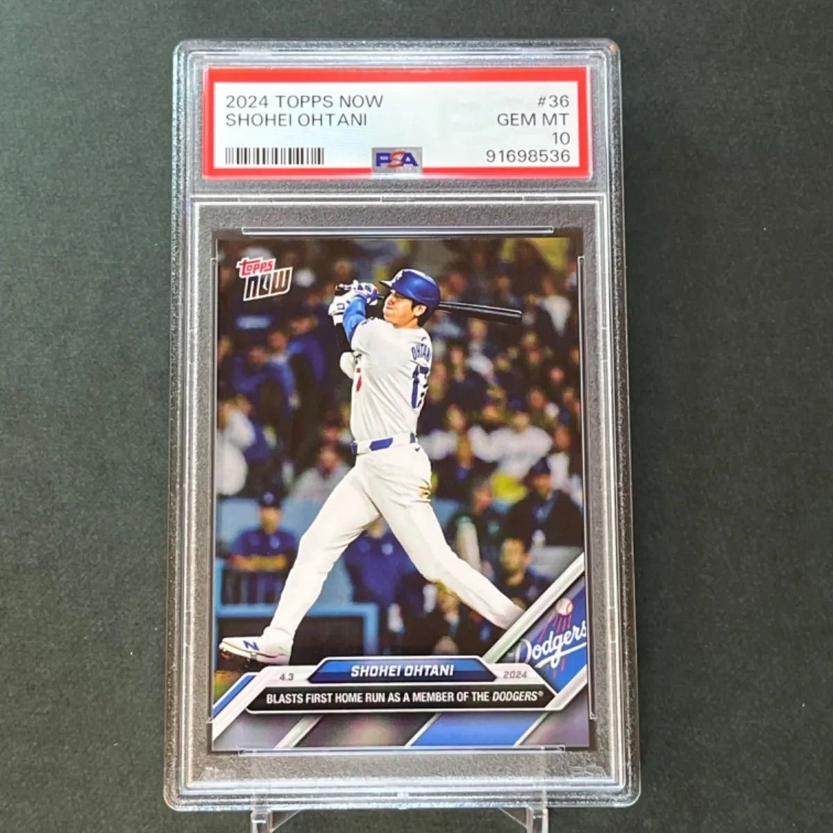 PSA10】PSA専用袋入！大谷翔平ドジャース移籍初ホームラン記念 2024 