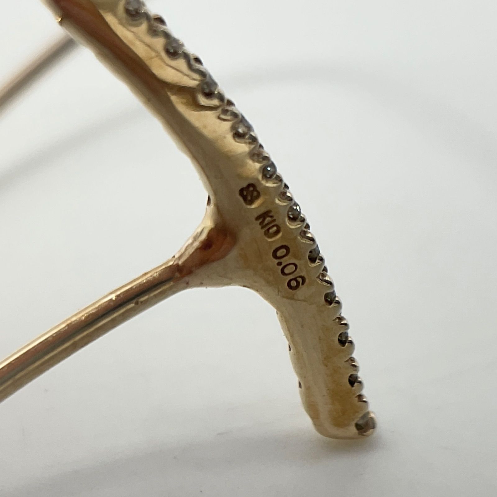 hirotaka ヒロタカ　ダイヤモンド　ピアス　k10イエローゴールド　両耳 HIROTAKA ヒロタカ ダイヤモンド フローティングピアス L K10YG