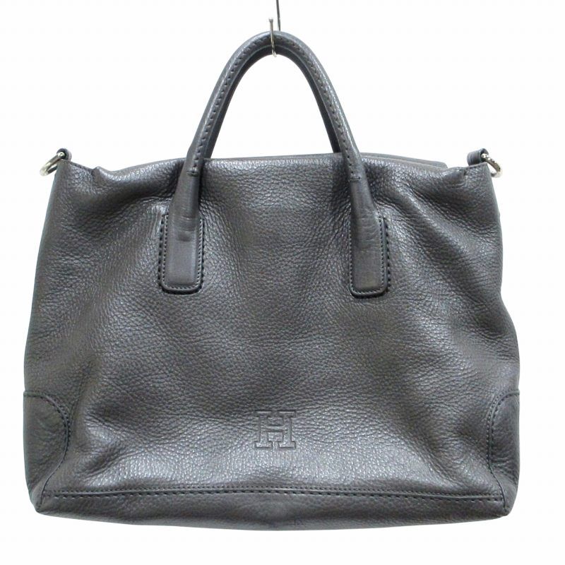 【極美品】HIROFU　ヒロフ　デュオ　2WAY ハンドバッグ　ショルダー　ロゴ HIROFU｜【デュオ】レザーショルダーバッグ M 2WAY 本革(商品