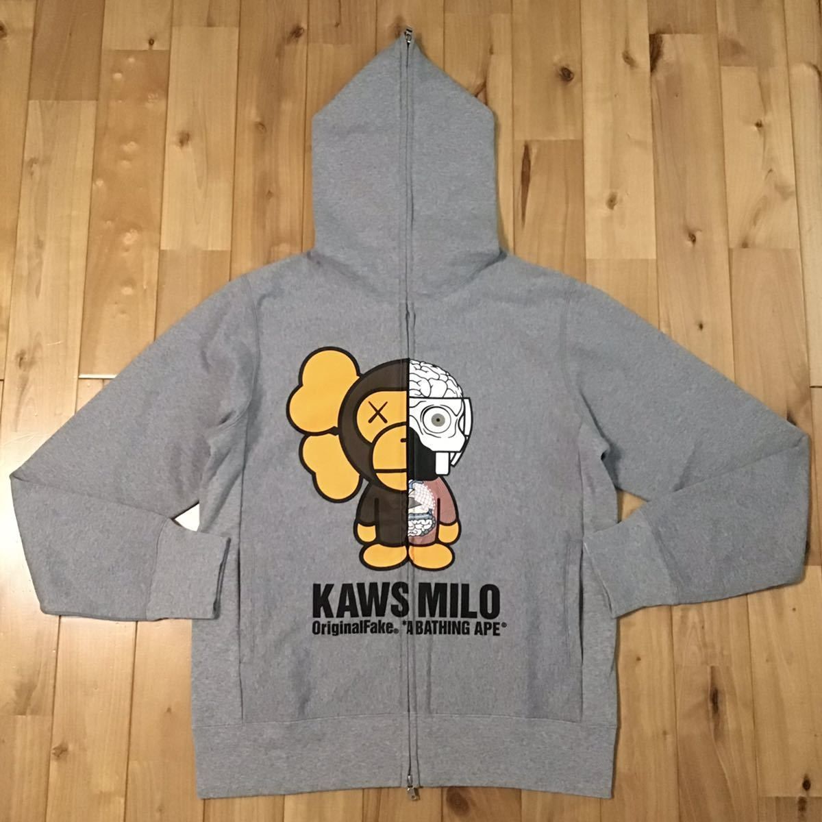 ☆新品☆ Original fake × KAWS Milo 人体模型 パーカー Mサイズ a ...