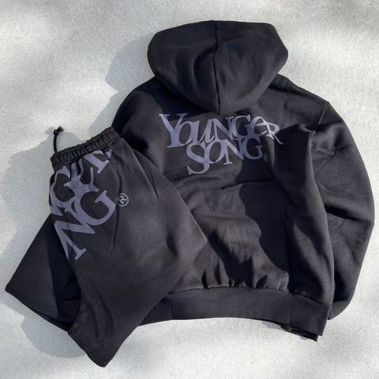 yonger song ユニバーサルロゴ フーディー セットアップ yonger song ユニバーサルロゴ フーディー セットアップ