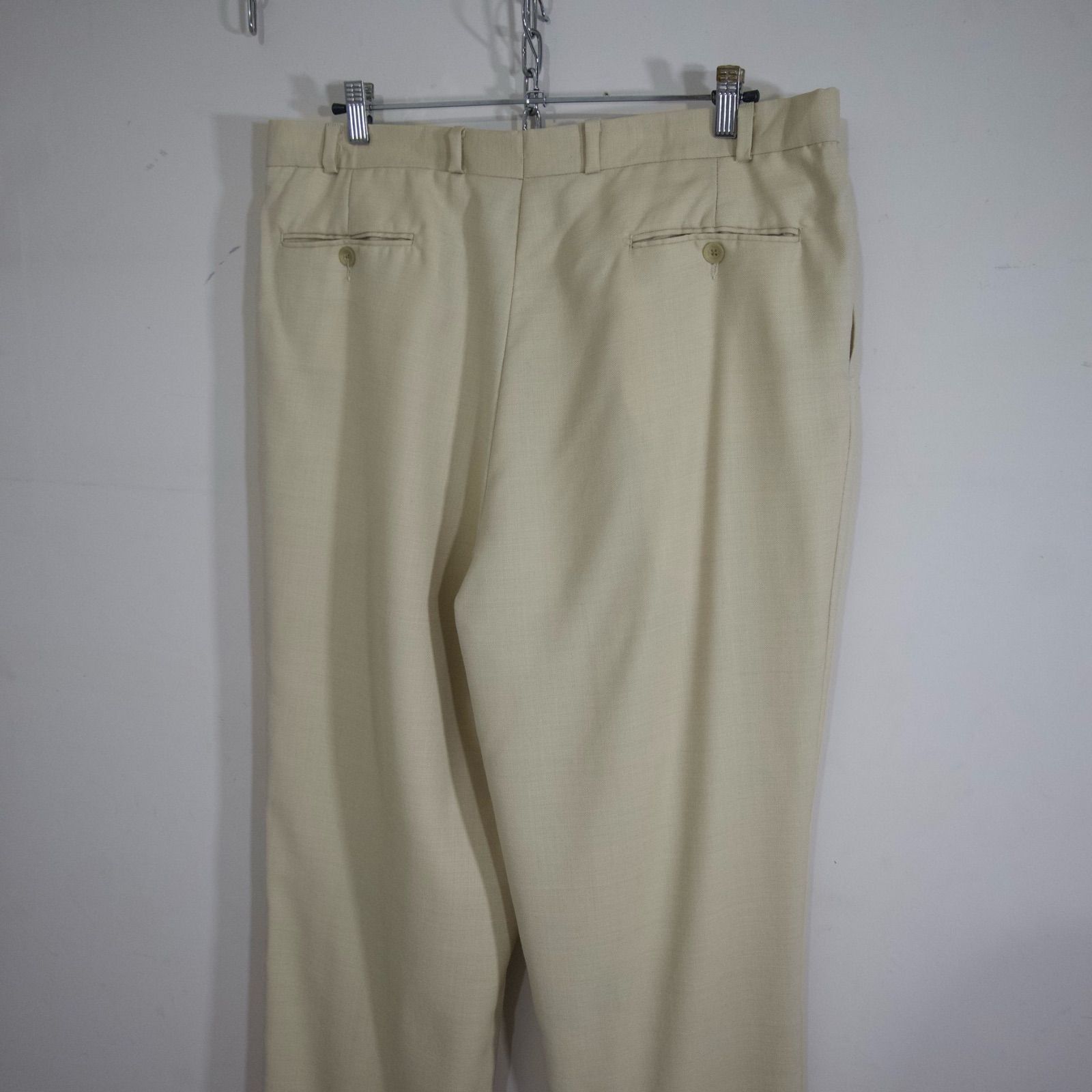 90s Lauren Ralph Lauren Lana Wool 2Tuck Wide Slacks Pants 90年代