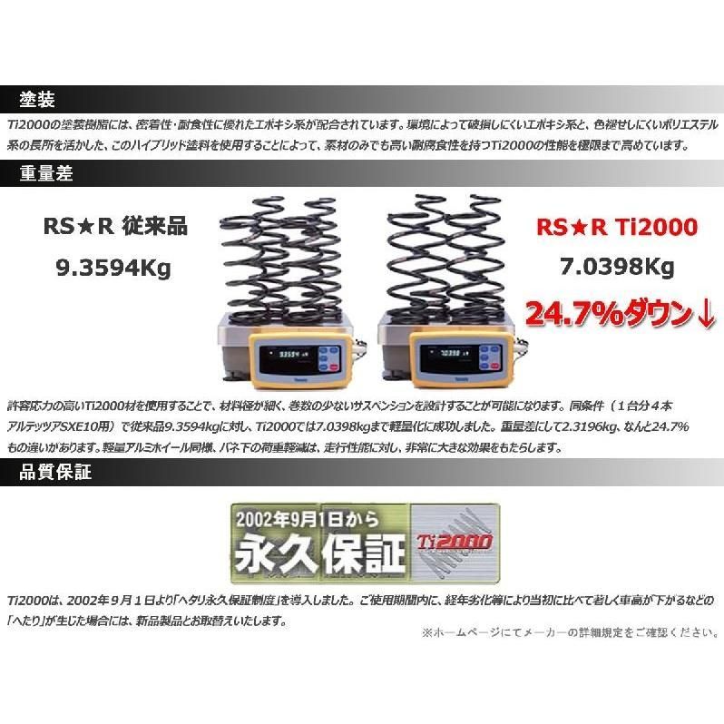 ダウンサス ミラ L275S 18/12～ X用 RS-R Ti2000 ダウンサス 1台分 D046TD 正規品 - メルカリ