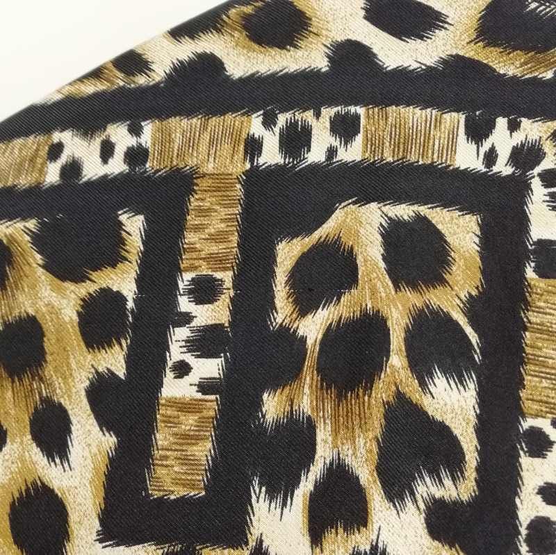 伊製 OLD FENDI 365 ズッカ柄 レオパード デザインシャツ 44 伊製 OLD FENDI 365 ズッカ柄 レオパード デザインシャツ 44