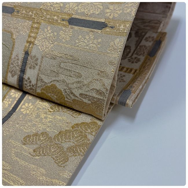 ☆つくり帯 二重太鼓 リメイク 桃山蒔絵紋 ☆ re005 - メルカリ 