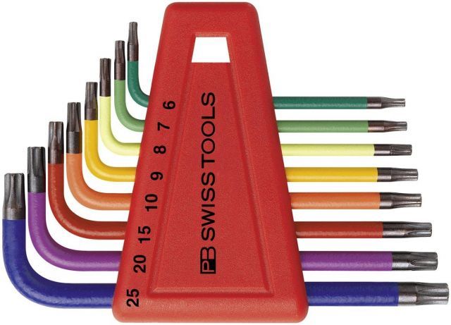 PBピービー L型レインボーヘクスローブレンチセットパックナシ 410H|6-25RB