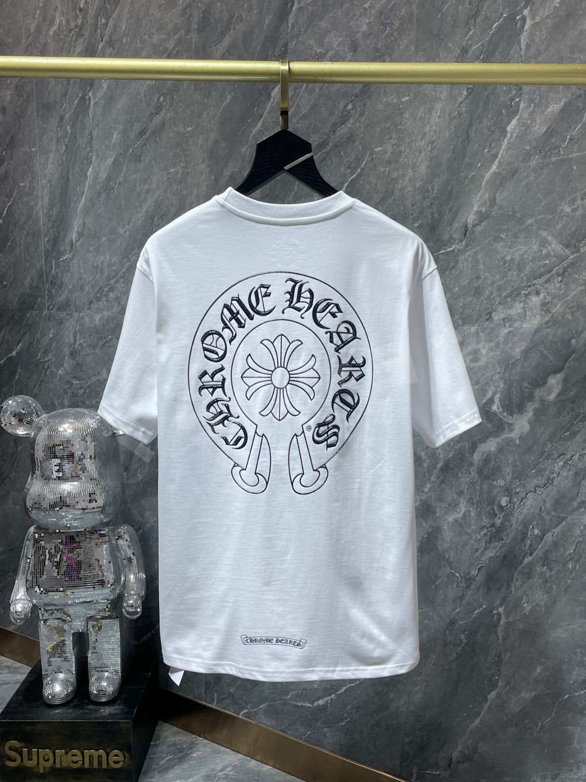 光る！Chrome Hearts | クロムハーツ 半袖 Ｔシャツ カットソー ホワイト ブラック