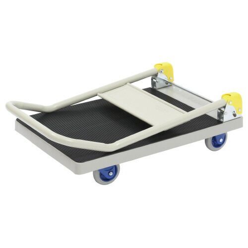 荷物がすべりにくい静音台車 樹脂製4256-9794 カウネット