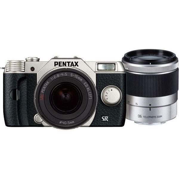 ✨️【美品】OLYMPUS PENTAX Q10 ダブルズームキット ✨️ 中古 美品 PENTAX Q10 ダブルズームキット シルバー - メルカリ