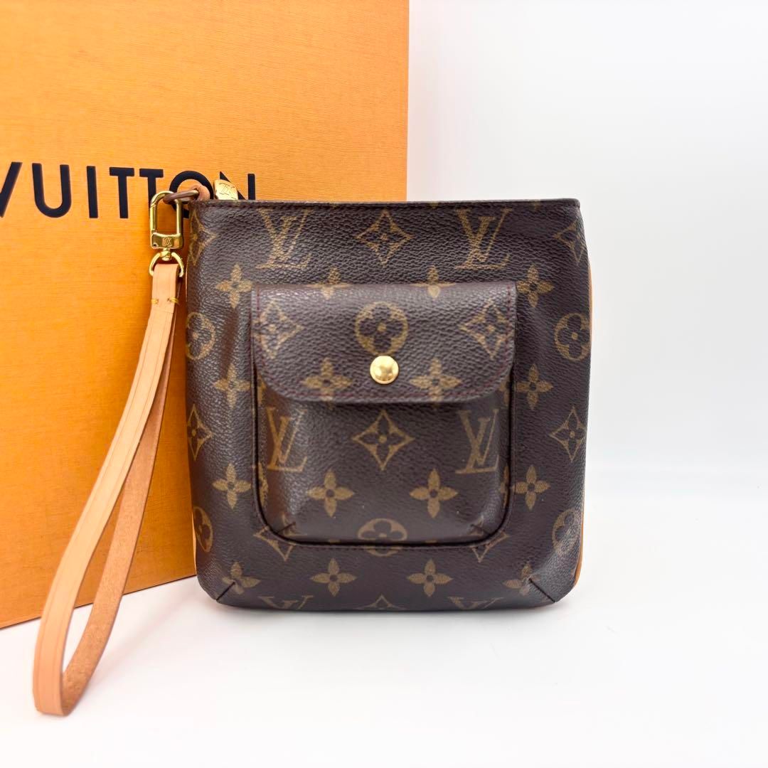 ルイヴィトン M51901 モノグラム パルティシオン セカンドポーチ ポシェット セカンドバッグ ポーチ ブラウン