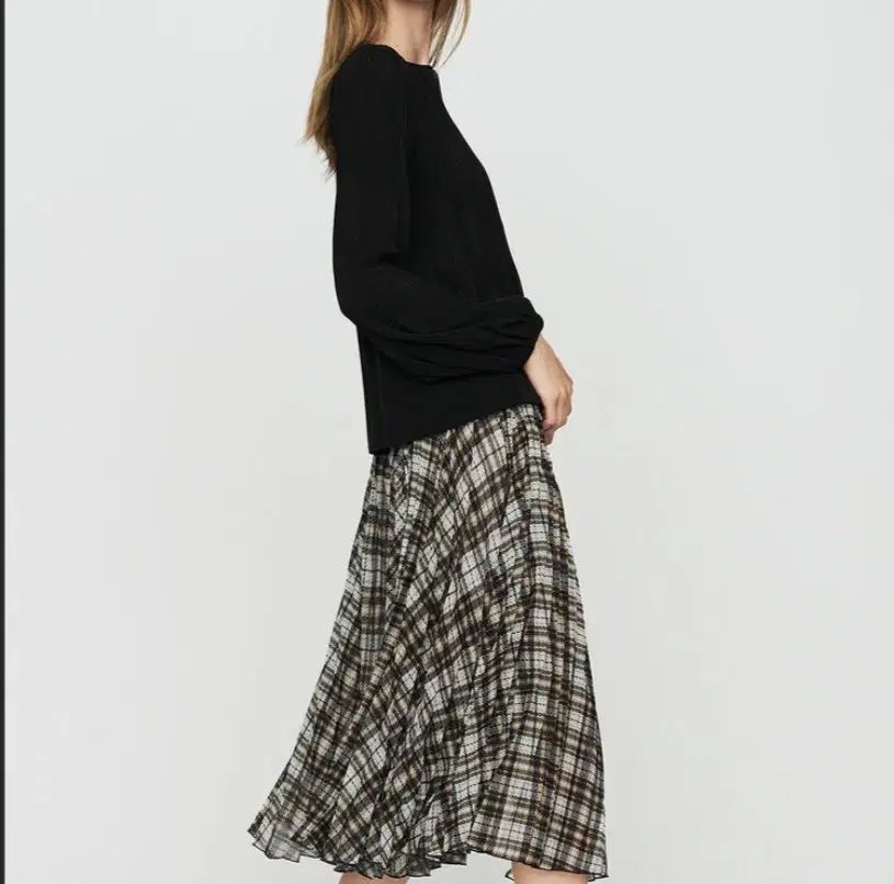 Maje チェック スカート Maje チェック スカート | ブルー | FARFETCH JP