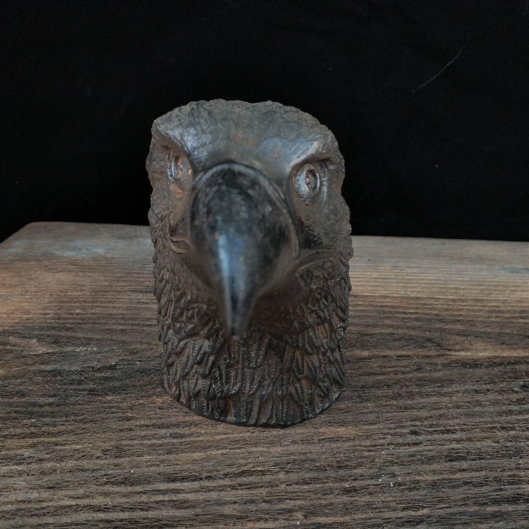 鉄器 鷹頭 書房 デスク 本棚 玄関 茶台 装飾品 工芸品 置物 鉄器 鷹頭 書房 デスク 本棚 玄関 茶台 装飾品 工芸品 置物 - メルカリ