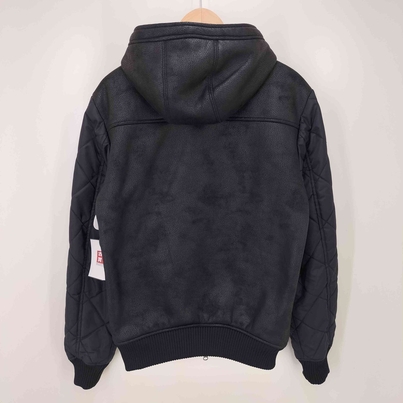 ◆未使用級◆アルマーニジーンズ　フェイクファー ムートンコート ロングコート M 新品・タグ付き】ARMANI JEANS アルマーニ フェイクファーコートM