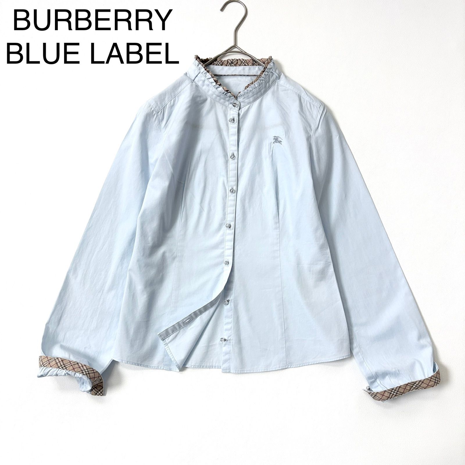 BURBERRY ビジュー付きホワイトシャツ （バーバリー BURBERRY トレンチ 