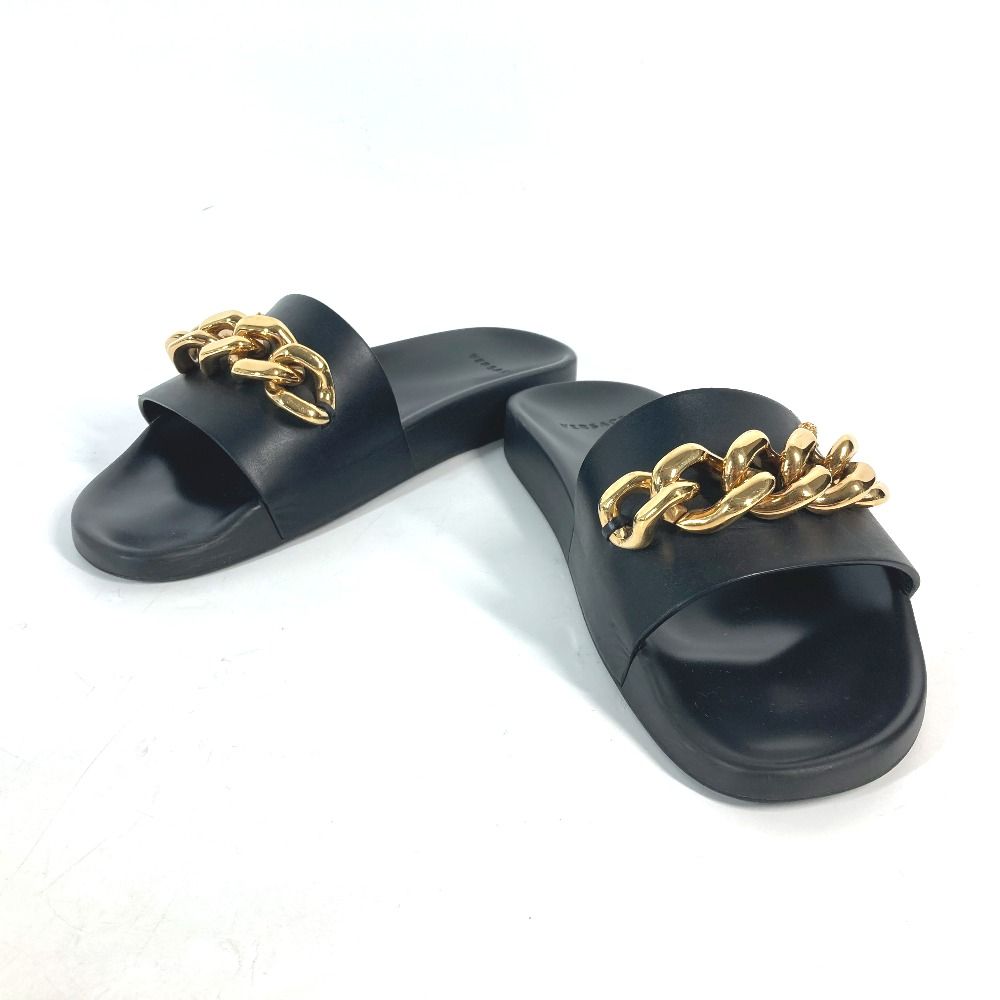 【VERSACE】メデューサレザーサンダル VERSACE ヴェルサーチ サンダル チェーン メデューサ レザー