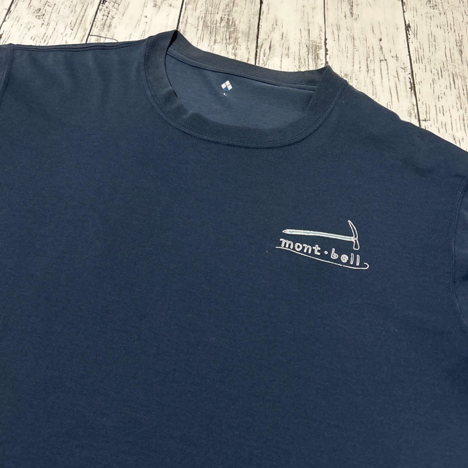 mont-bell モンベル メンズ Tシャツ L 半袖カットソー バックプリント 